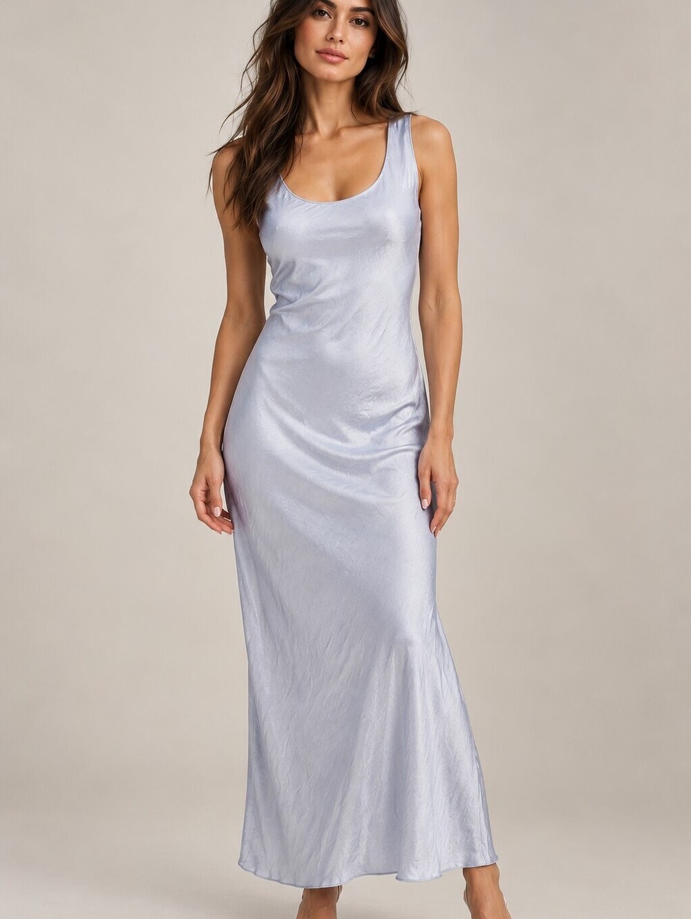 Theory Scoop Neck Satin Slip Maxi Dress S Romantic Coquette Fairy Lightweight